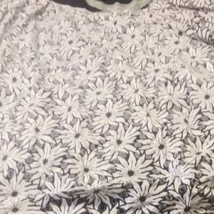 Black and white poofy skirt